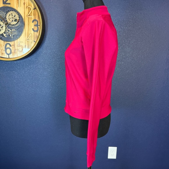 Nike Raspberry Red Dri-Fit Zip-Up Track Jacket | Size Small - Picture 2 of 9